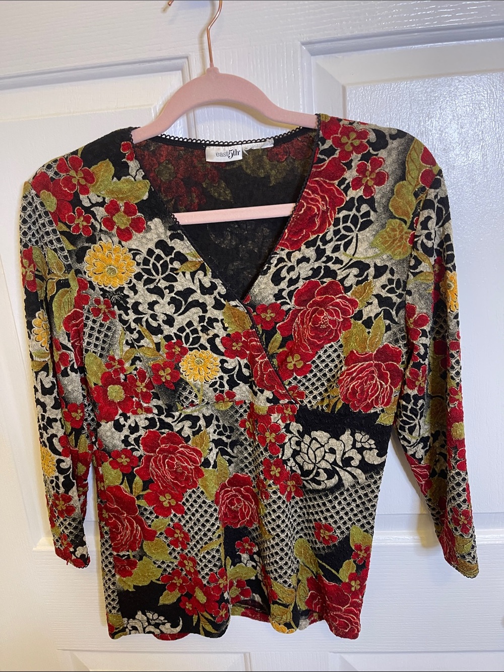 East 5th  Velvet Burnout Boho Wrap.